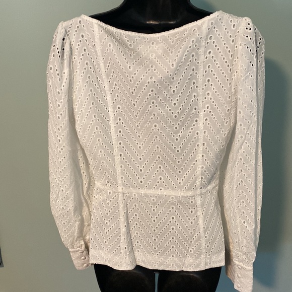 NWT WOMEN’S WHO WHAT WEAR EYELET SHIRT - Picture 8 of 8